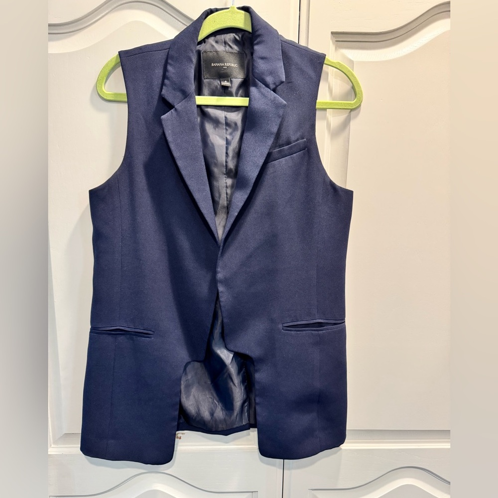 Banana Republic Dark Blue Suit Vest